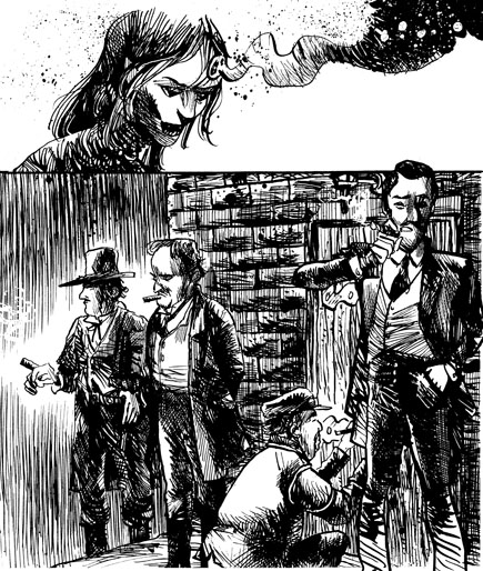 Dracula Chapter 22 - The gang employ a locksmith to break into Dracula's house "...and began smoking cigars so as to attract as little attention as possible."